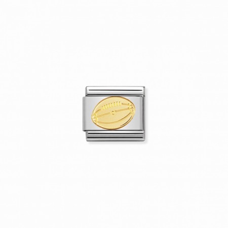 Nomination Gold American Football Composable Charm